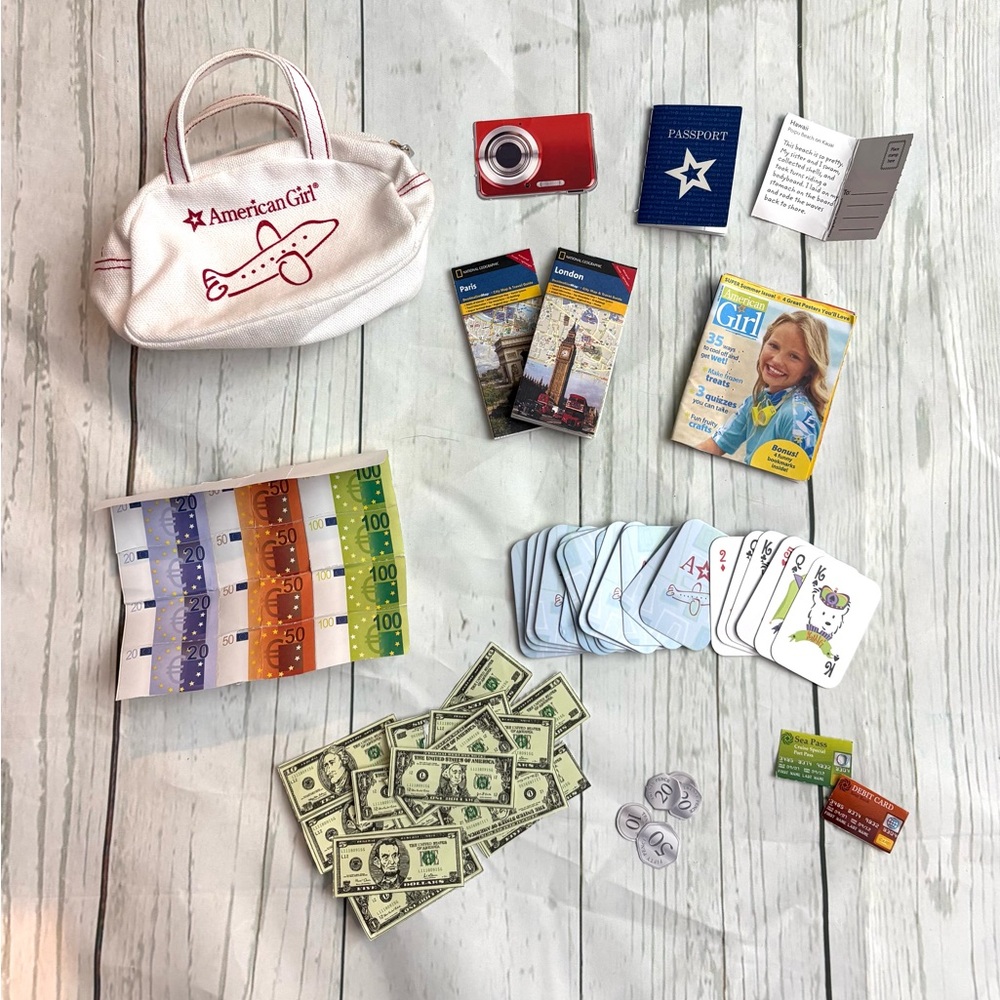 American Girl travel airplane bag